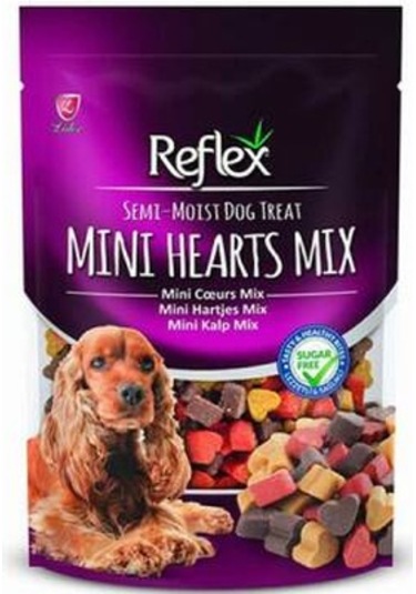 Reflex Semi Moist Mini Kalp Mix Yarı Yumuşak Köpek Ödülü 150 Gr