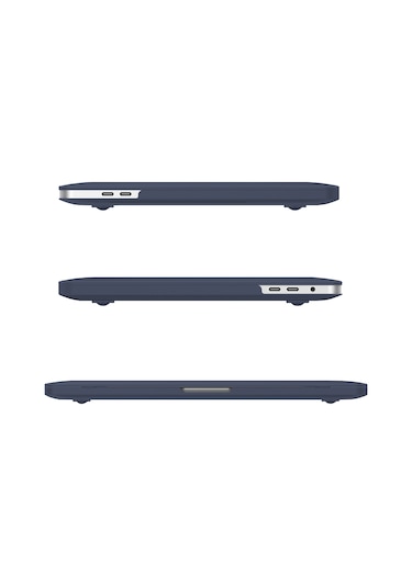 Blogy Apple Uyumlu MacBook Pro 14.2 İnç Crystal Fit Kılıf Mavi