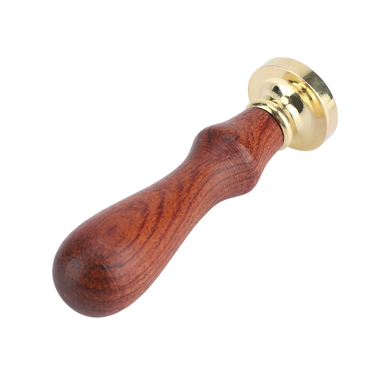 Mufunye Klasik Desenli Ahşap Saplı Mühür Mührü - Çelik Uçlu, Kolay Değiştirilebilir, Davetiye/zarf İçin Retro Stempel 012 Bitki Deseni