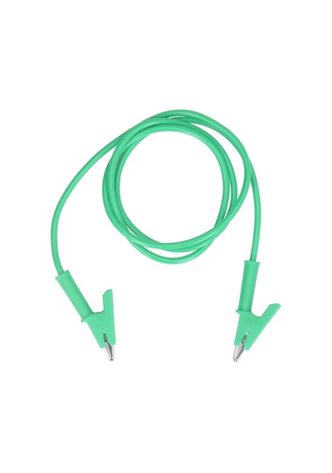 Suofeng Yeşil Silikon Kaplı Akü Test Kablosu - 10mm Açılım, 20a 3000v, Bakır Krokodil Klipsi, Araç Elektrik Testi