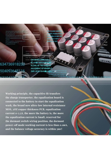 Padalink 4s 5.5a Lityum Pil Grup Dengeleyici, Kapasitif Enerji Transferi Eşitleme Kartı