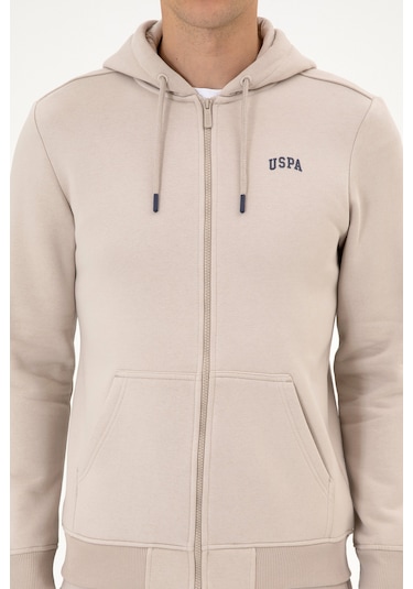 U.S. Polo Assn. Erkek Regular Fit Taş Şardonlu Örme Hırka 50313755-VR049
