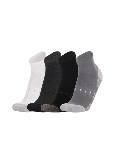 Konesam Unisex Spor Çorapları - Kalın Tulumlu Taban, Nem Emici, Elastik Yaka - Koşu, Bisiklet, Outdoor Aktivite İçin - Koyu Gri - Tek Beden Koyu Gri