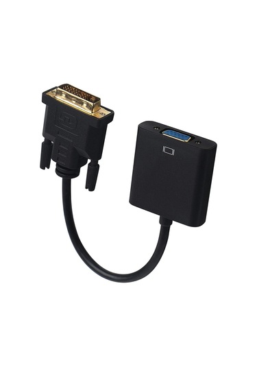 Dvi - D (24+1) To Vga Aktif Dönüştürücü Kablo (Dvı-D Erkek - Vga