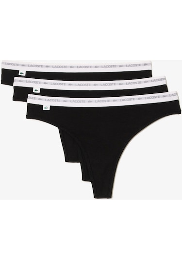 Lacoste Kadın 3 Lu İç Çamaşırı 8f1341-00-031 Siyah