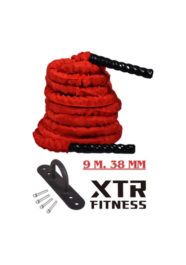 XTR Fitness Crossfit Halatı Kılıf Korumalı 9m 38mm
