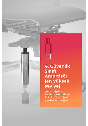 Samurai Ergonomik Koltuk Bel Destekli, Tekerlekli, Siyah, Deri Yönetici Koltuğu -50a.f.1.62 Siyah