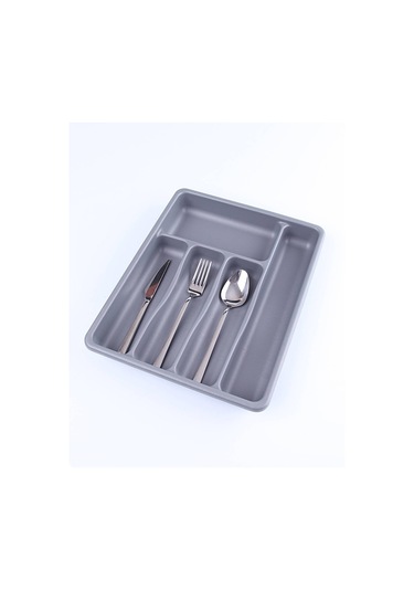 Gri - 5 Bölmeli Çekmece İçi Kaşıklık 36x29x5cm 5256 Çok Renkli
