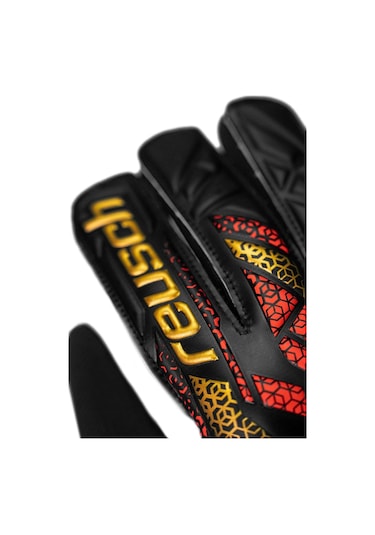 Reusch Attrakt Starter Solid Çocuk Kaleci Eldiveni 5572514-7075 Siyah - Kırmızı