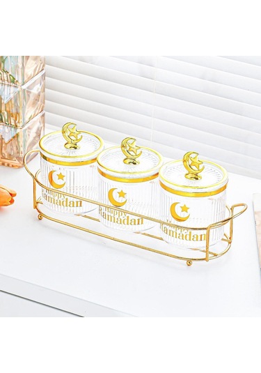 Suntek Şeker Kavanozları Düğün Dekoru Ile Mutfak Tatili Şeffaf