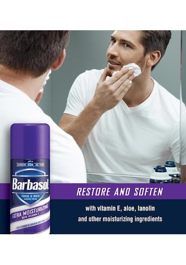 Barbasol E Vitaminli Ekstra Nemlendirici Tıraş Köpüğü 198 G