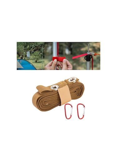 Homyl Çadır Uzatma Kemeri Taşınabilir Gölgelik İpi Haki Haki