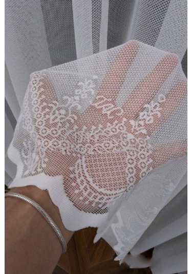 Fon Perde Gri Renkli Renk Geçişli Değrade Sağ/sol Takım Tül Fon Perde BEYAZ