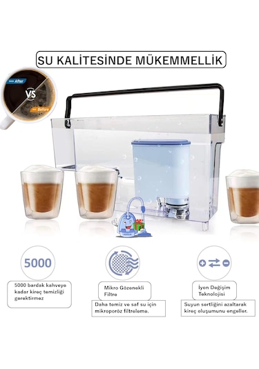 Philips Uyumlu Ca6700 Espresso Bakım Seti 2 Li Aquaclean + 10 Tablet Yağ Çözücü + Kireç Çözücü 1 Adet
