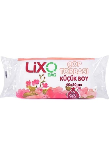 Küçük Boy Çöp Torbası 40 X 50 Cm 30 Lu Rulo X 1 Paket 30 Adet Şeffaf