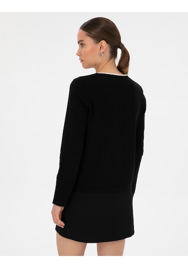 Pierre Cardin Kadın Siyah Hırka Triko 50310986-vr046 Siyah