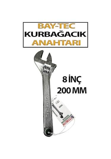 İngiliz Anahtarı Kurbağcık 8 İnç Bay-tec