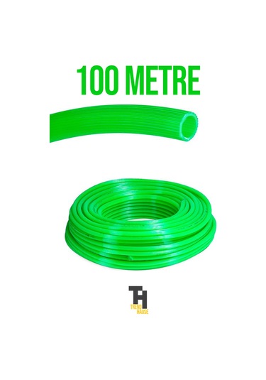 1/2 Silikonlu Dayanıklı Bahçe Hortumu 100 Metre Yeşil