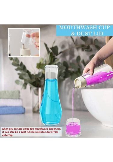 Dofolink 2'li Cam Çilek Suyu Dispenseri Seti - 260ml Kapasite, Şeffaf, Ev/banyo Kullanıma Uygun, Bpa Free, Dayanıklı Tasarım Diğer