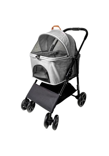 Zampa Albon Kedi & Köpek Arabası Gri 53x77x100 Cm