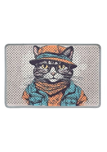 Kar Mat Kedi Kumu Paspası Delikli Kedi Tuvaleti Paspası