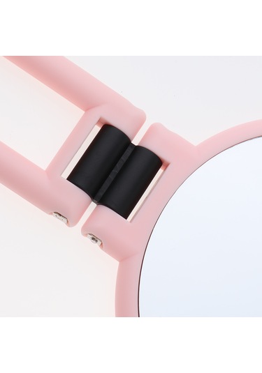 Suntek Taşınabilir Çift Taraflı Yuvarlak El 2x-büyütme Pembe