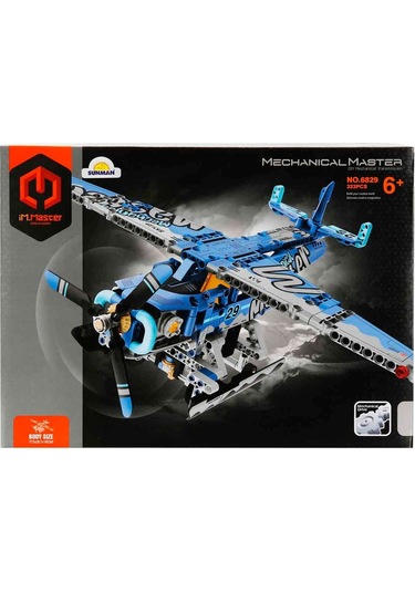 Deniz Uçağı Yapı Seti 323 Parça Mekanik Yapım Oyuncağı, Kanatlı Uçak Modeli, Stem Gelişim Seti