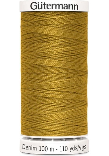 Gütermann Denim 100 Kot İpi - Tek Ebat / Altın