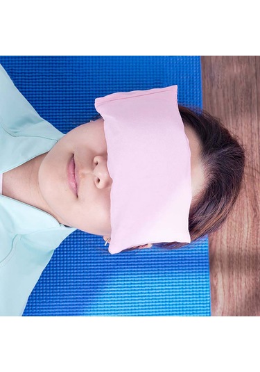 Mufunye Lavanta Ve Ketencik Dolgulu Pembe Ipek Göz Yastığı - Uyku Ve Rahatlama İçin Yoga Asistanı Diğer