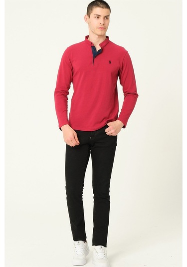 V4009 Dewberry Erkek Sweatshırt-bordo Bordo