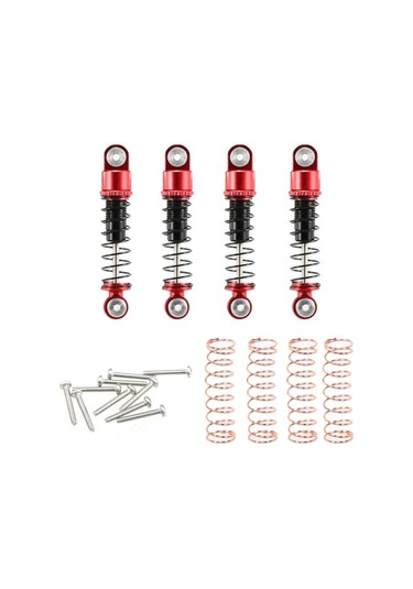 Didadodo 4 Adet Scx24 Amortisör Seti - 37mm Alüminyum, Ayarlanabilir Rc Araçlar İçin