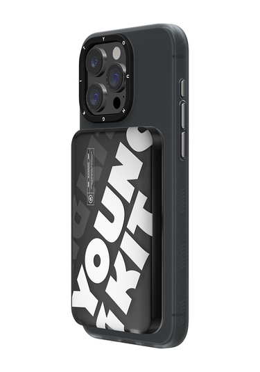 Youngkit APE Serisi 15 W 5000 mAh Hızlı Şarj Özellikli Wireless Powerbank - Siyah