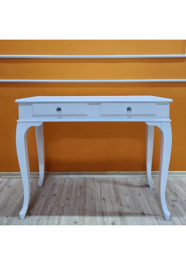 Evim Hizmet 120 Cm Çekmeceli Beyaz Dresuar Makyaj Masası Beyaz