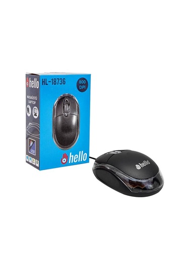 Hello Hl-18736 Optik Işıklı 800 Dpı Kablolu Mouse Diğer