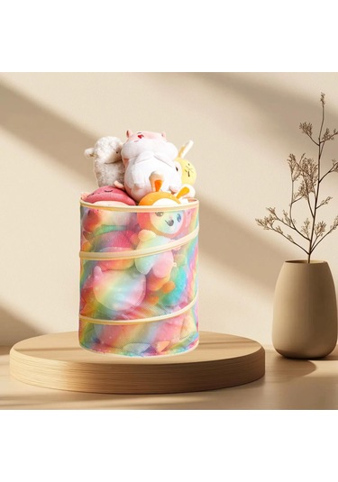 Suntek Çocuk Oyuncak Depolama Sepeti Çocuklar Odası Oturma Evi Gökkuşağı