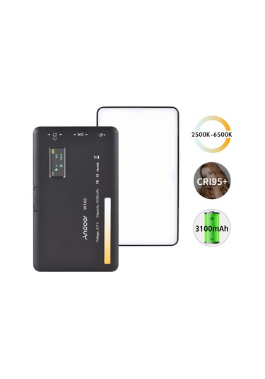 Andoer W140 Cep Led Video Işığı Kamera Dolgu Işığı Siyah Diğer