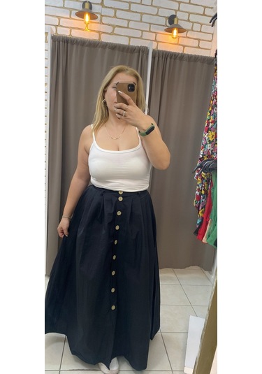 Tuba Toptaş Pamuklu Askılı Bluz Beyaz