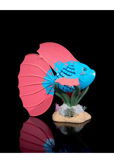 Hareketli Beta Balığı 18x17cm