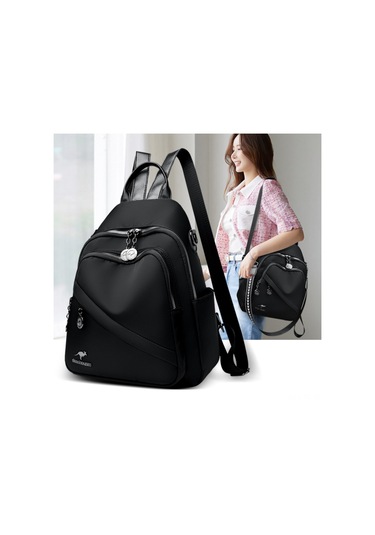 Skycity Şık Sırt Çantası: Tek Omuz, Çift Omuz, Elde Taşınabilir, Siyah, Yüksek Kalite Kumaş, 0.6kg Siyah