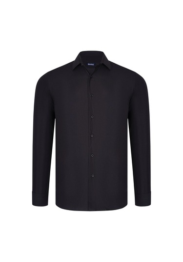 G926 Dewberry Erkek Gömlek-siyah Siyah