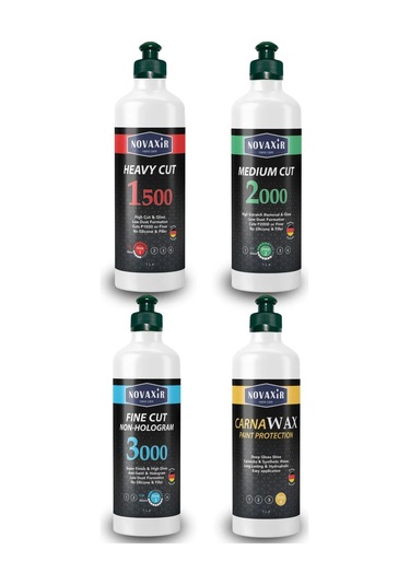 4 Lü Pasta Cila Set, 500 Ml Kalın, Orta, İnce Pasta-, Carnawax