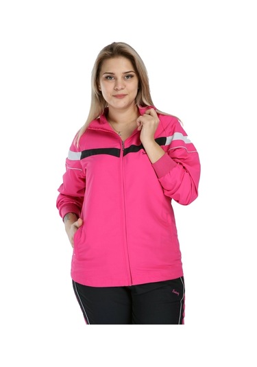 Fantasy Kadın Yarım Balıkçı Yaka Büyük Beden Eşofman Takım Edy958