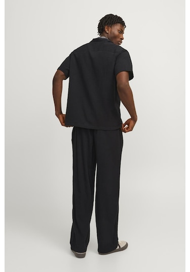 Jack & Jones Erkek Gömlek 12255781 Siyah Siyah