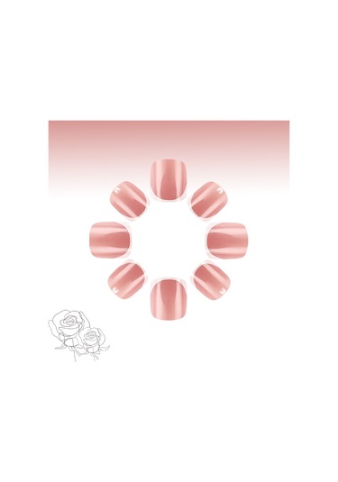 Kısa Bahar Ve Yaz Basit Gül Çiçek Elmas Tırnak Sanatı Fransız Beyaz Kenarlı İnci Takma Tırnaklar 24 Adet Parlak Aşınma Tırnakları Dahil Aletlerys529