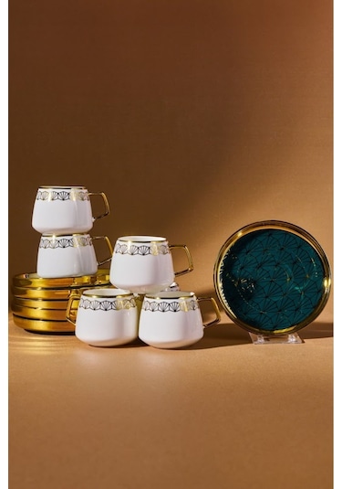 Karaca  Verde 6 Kişilik Kahve Fincan Takımı 100 ml