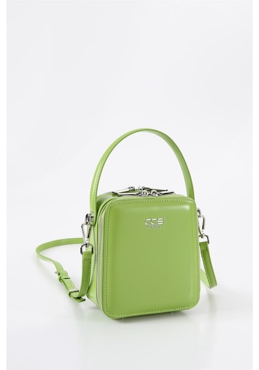 Ççs 17561 Kadın Omuz Askılı El Çantası-yeşil Yeşil