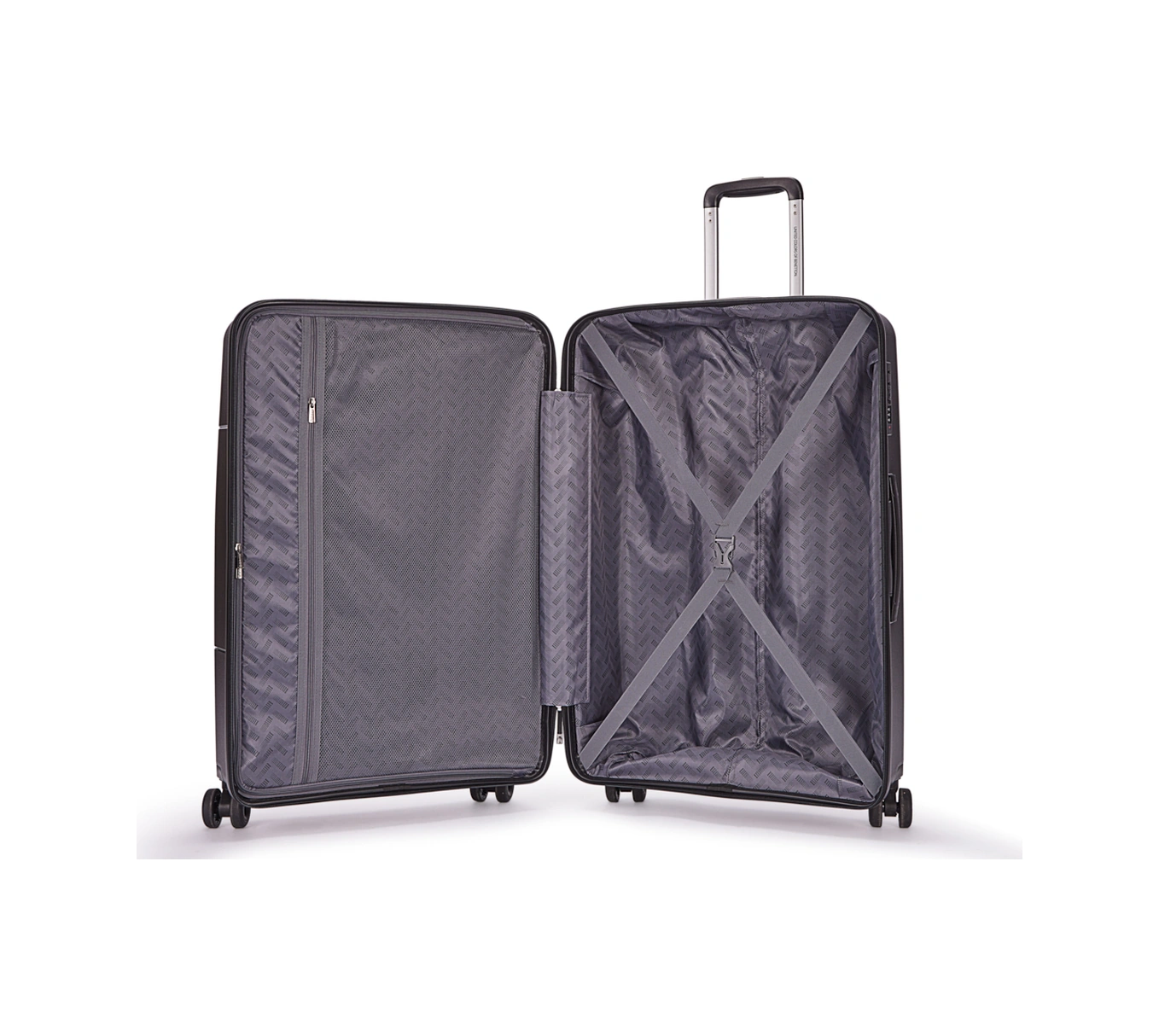 Benetton 2'li Set Büyük Ve Kabin Boy %100 Polipropilen Valiz Siyah 14bnt8001 Siyah