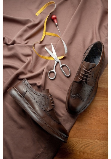 Lusso Hakiki Deri Erkek Günlük Klasik Ayakkabı, Hakiki Deri Klasik Ayakkabı, Derby Klasik