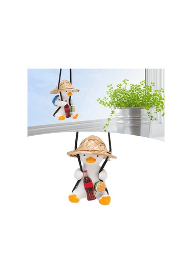 Lemestar Plastik Materyal Araba Aromaterapi Ve Dekoratif Aletler Swing Duck Araba Pendentleri Ev Ofis Araba İç Dekorasyon lik Eşya