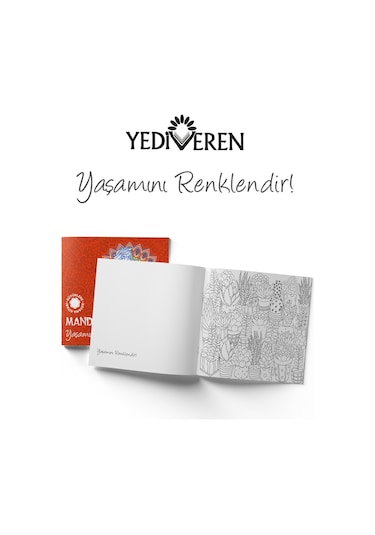 Mandala Büyükler Için Boyama Seti - 3 Kitap
